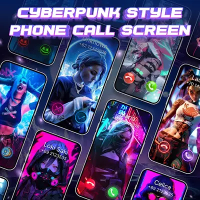 Color Phone Call Screen Theme android App screenshot 3