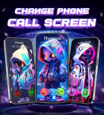 Color Phone Call Screen Theme android App screenshot 5